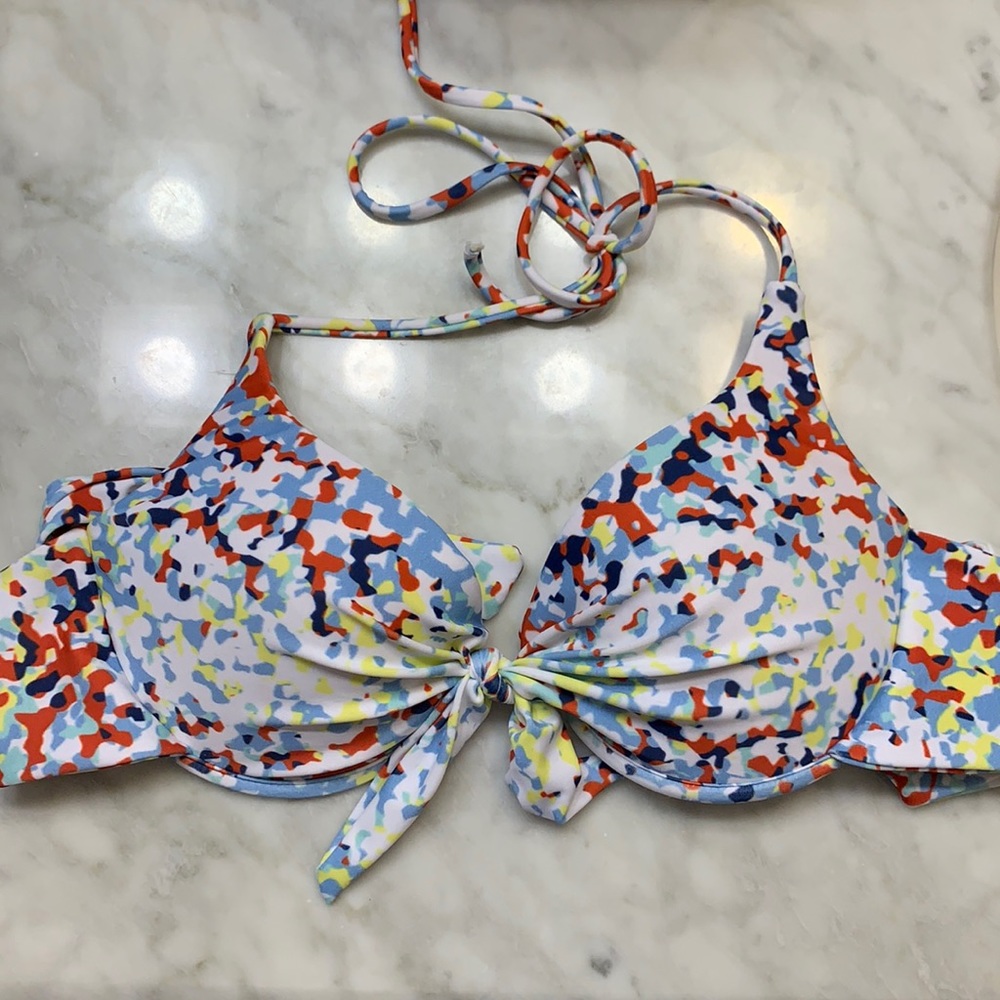 L*space patterned bathing suit top